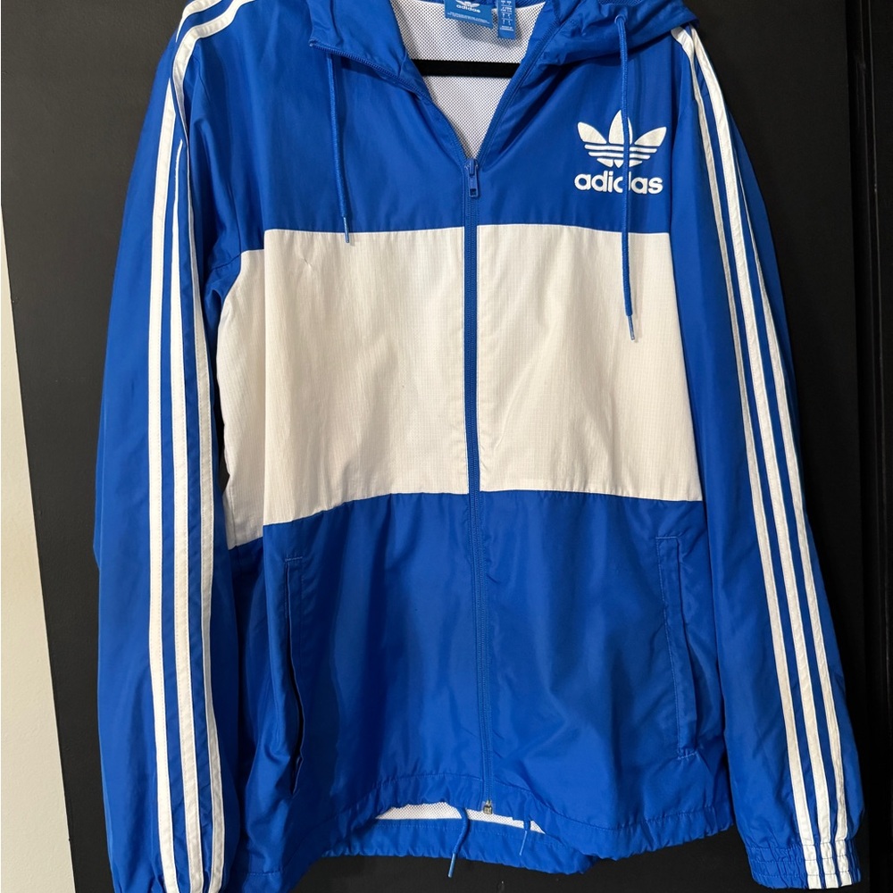 Adidas Blue and White Jacket